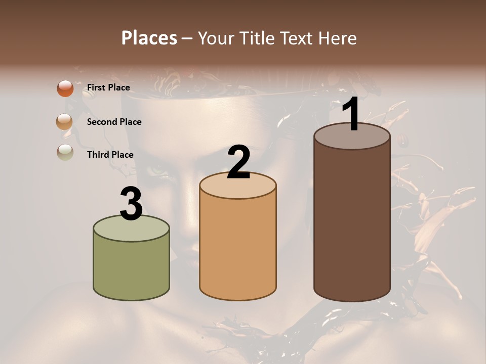 Food Young Beauty PowerPoint Template