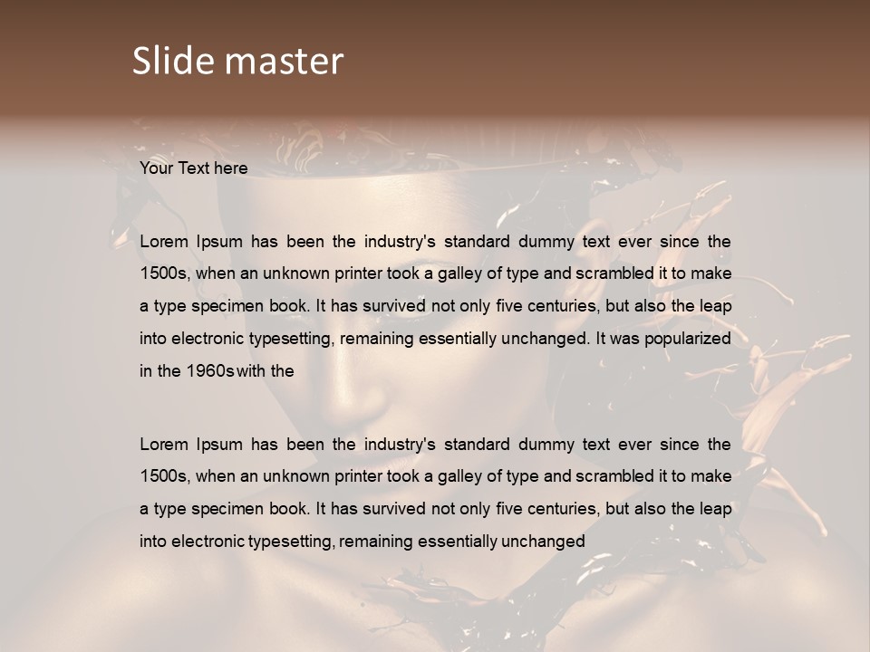 Food Young Beauty PowerPoint Template