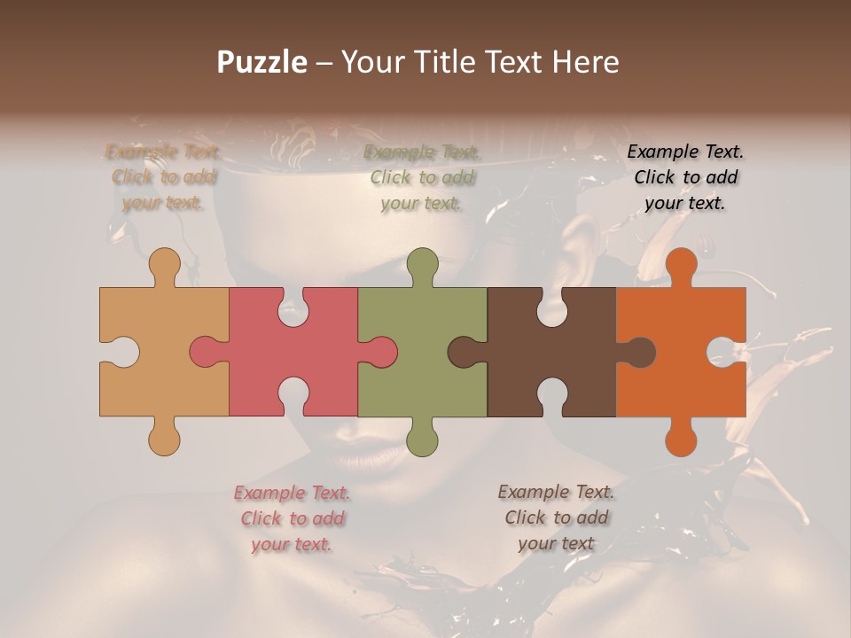 Food Young Beauty PowerPoint Template