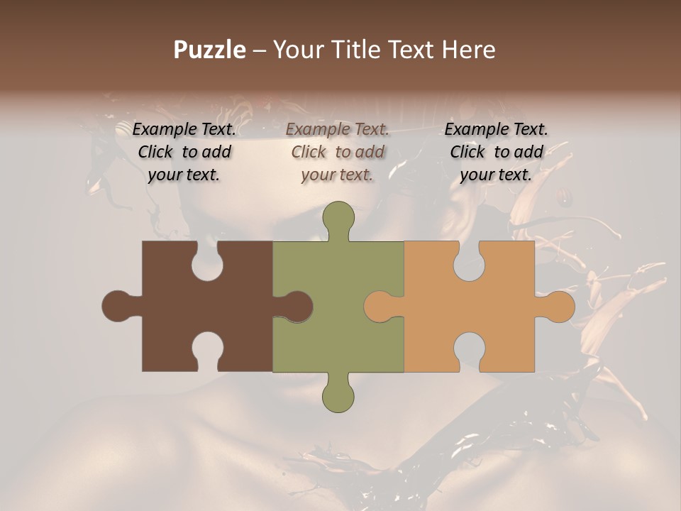 Food Young Beauty PowerPoint Template