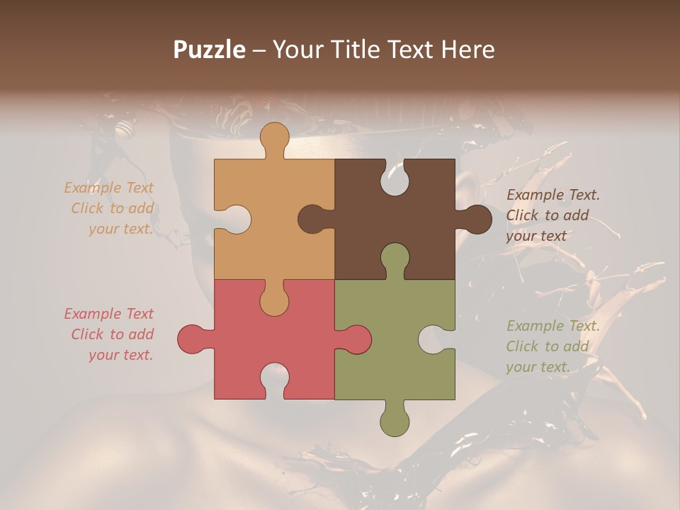 Food Young Beauty PowerPoint Template