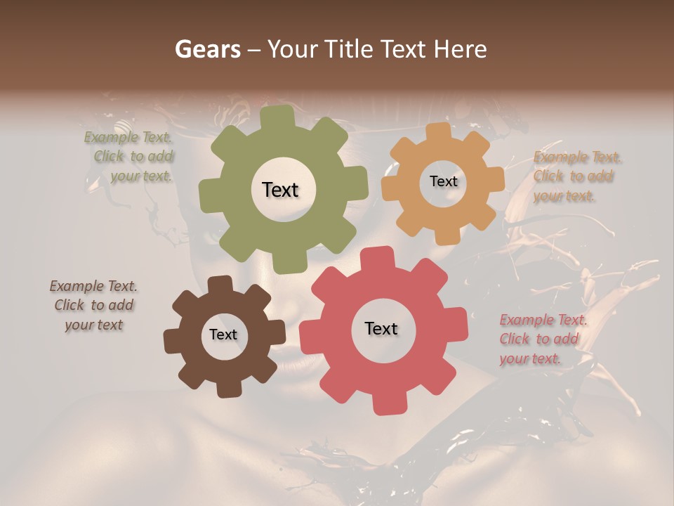 Food Young Beauty PowerPoint Template