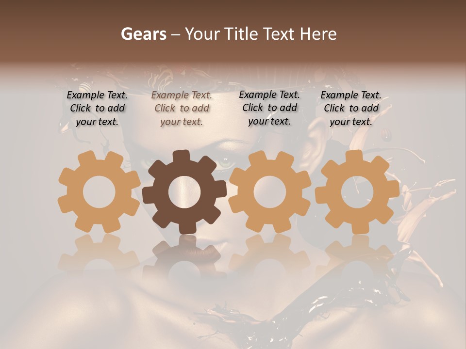 Food Young Beauty PowerPoint Template