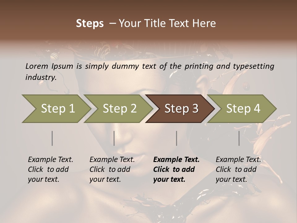 Food Young Beauty PowerPoint Template