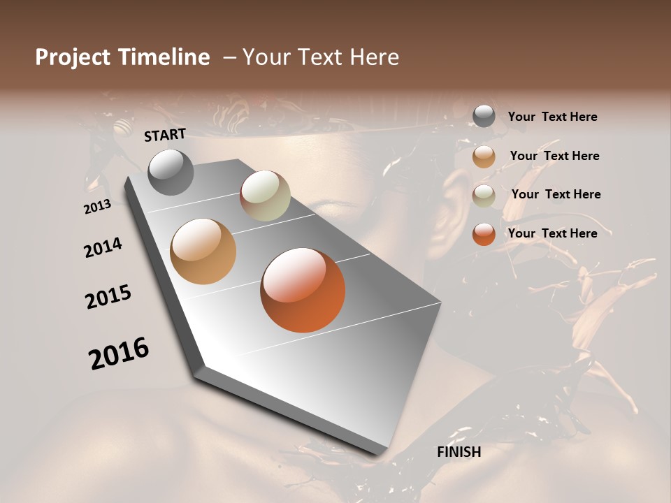 Food Young Beauty PowerPoint Template