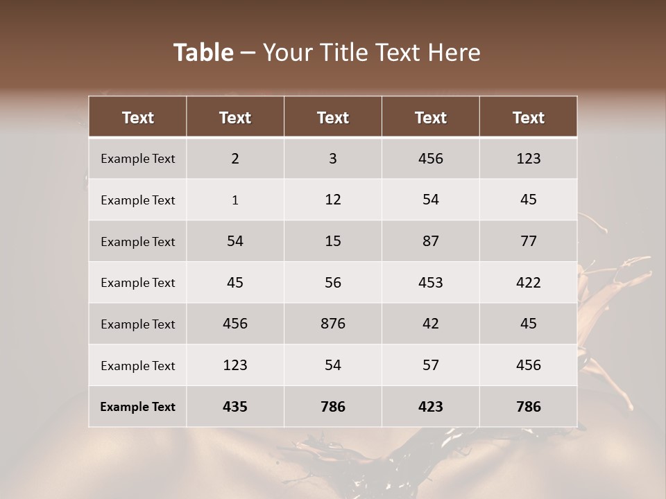 Food Young Beauty PowerPoint Template