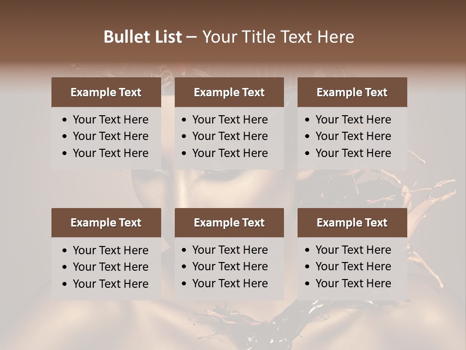 Food Young Beauty PowerPoint Template