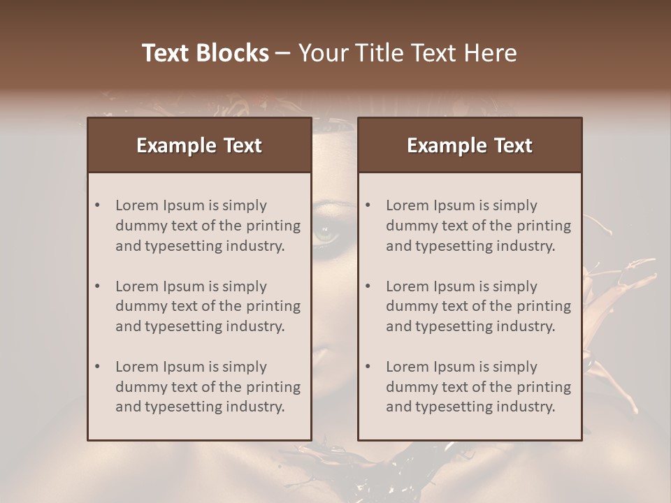 Food Young Beauty PowerPoint Template