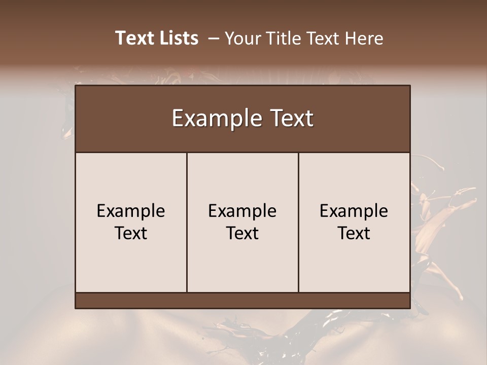 Food Young Beauty PowerPoint Template