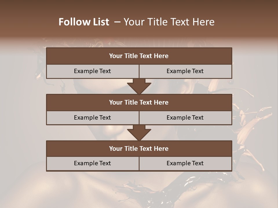 Food Young Beauty PowerPoint Template