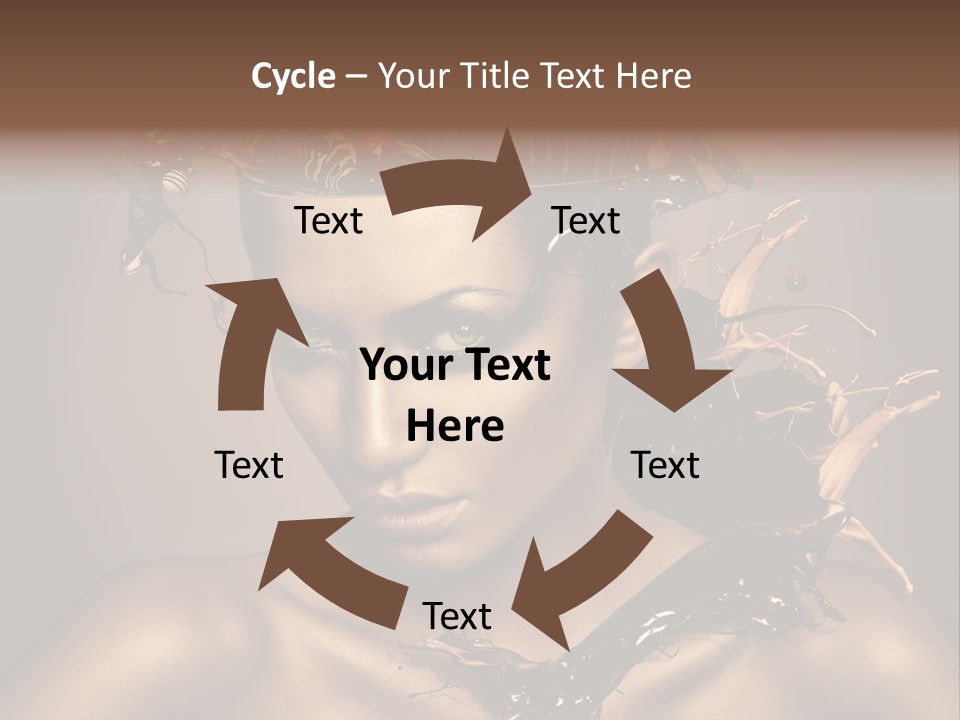 Food Young Beauty PowerPoint Template