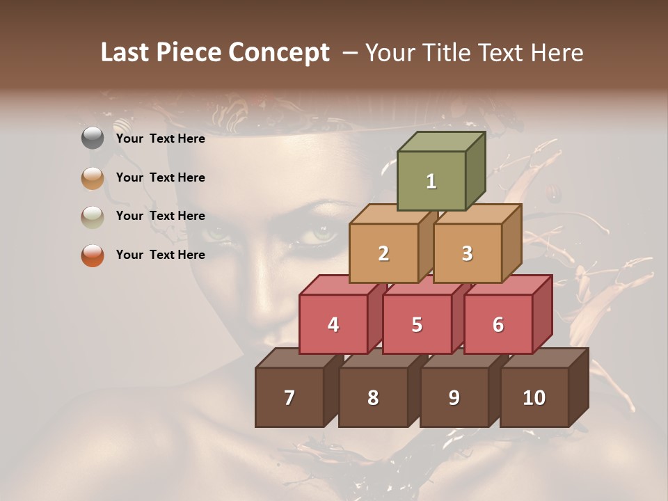 Food Young Beauty PowerPoint Template