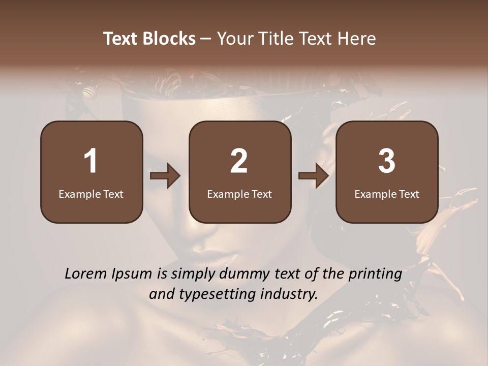 Food Young Beauty PowerPoint Template