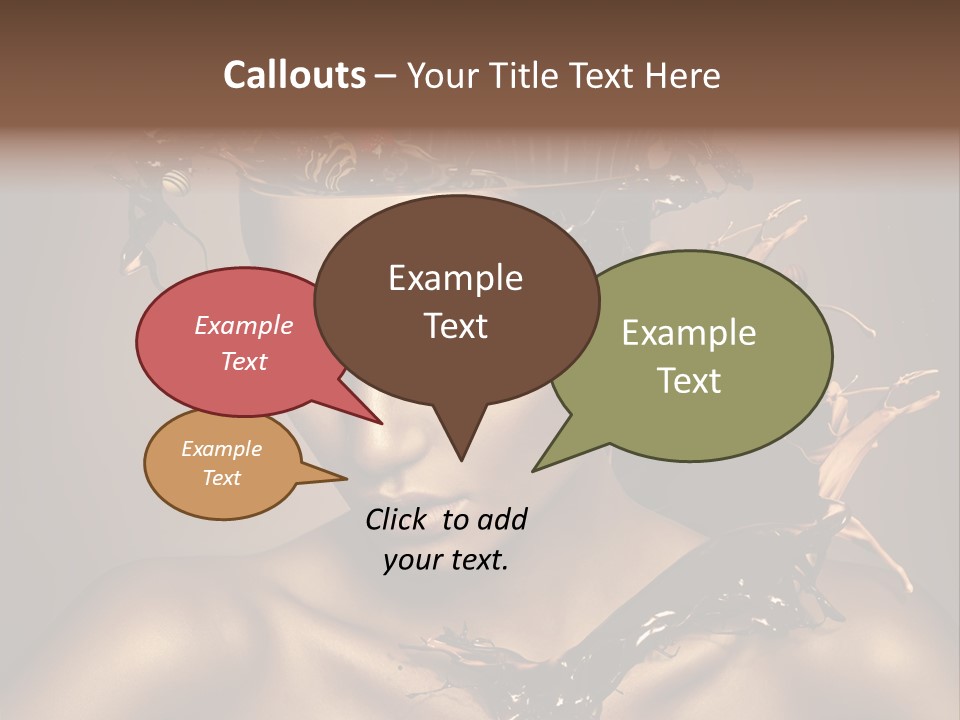 Food Young Beauty PowerPoint Template