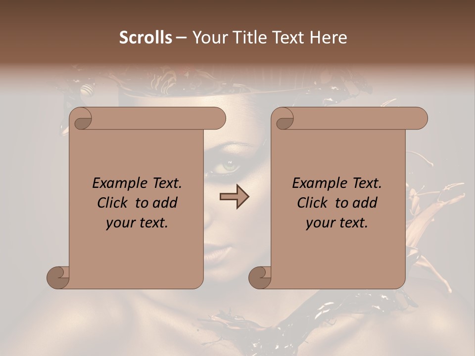 Food Young Beauty PowerPoint Template