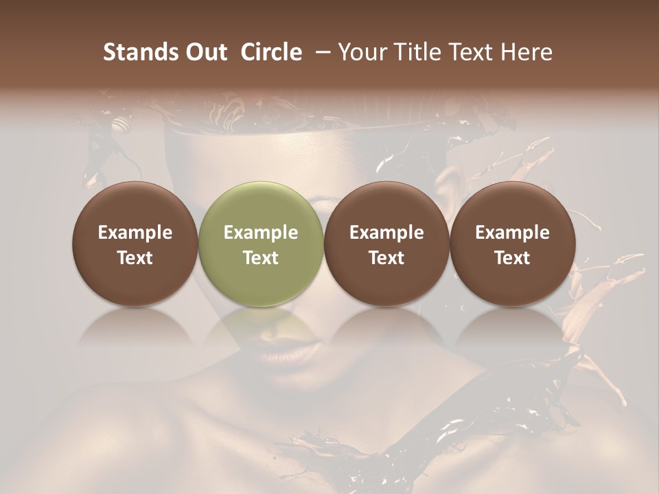 Food Young Beauty PowerPoint Template