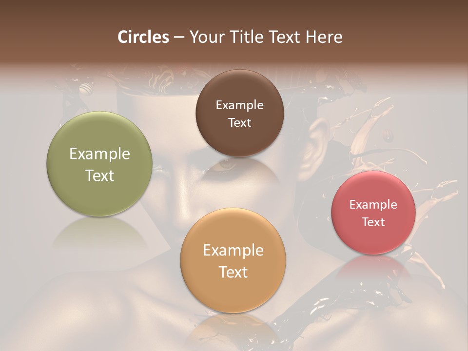 Food Young Beauty PowerPoint Template