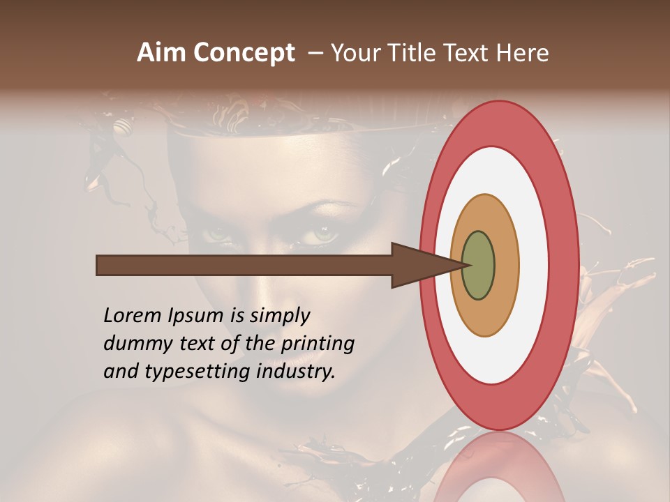 Food Young Beauty PowerPoint Template