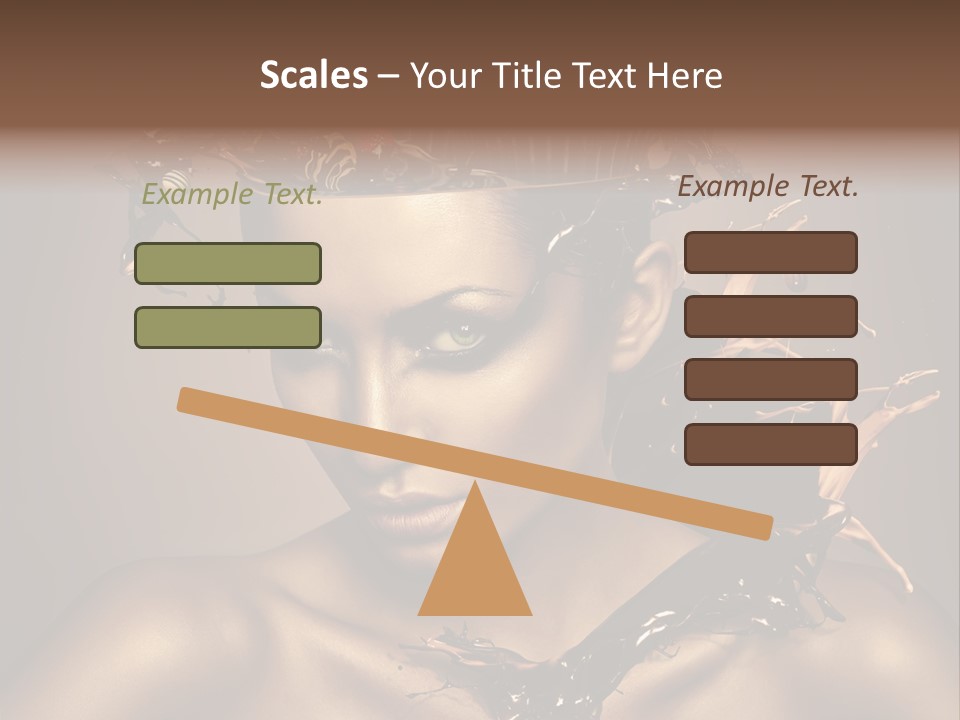 Food Young Beauty PowerPoint Template