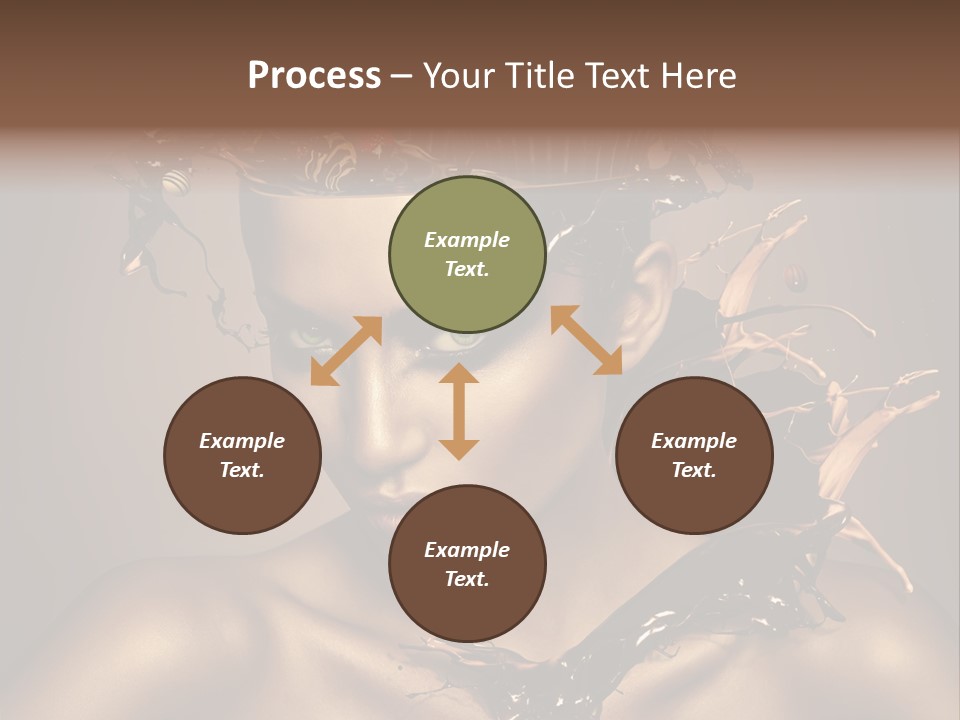 Food Young Beauty PowerPoint Template