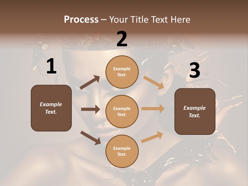 Food Young Beauty PowerPoint Template