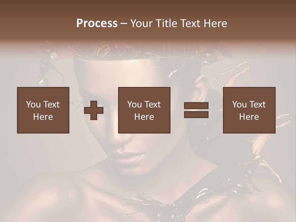 Food Young Beauty PowerPoint Template