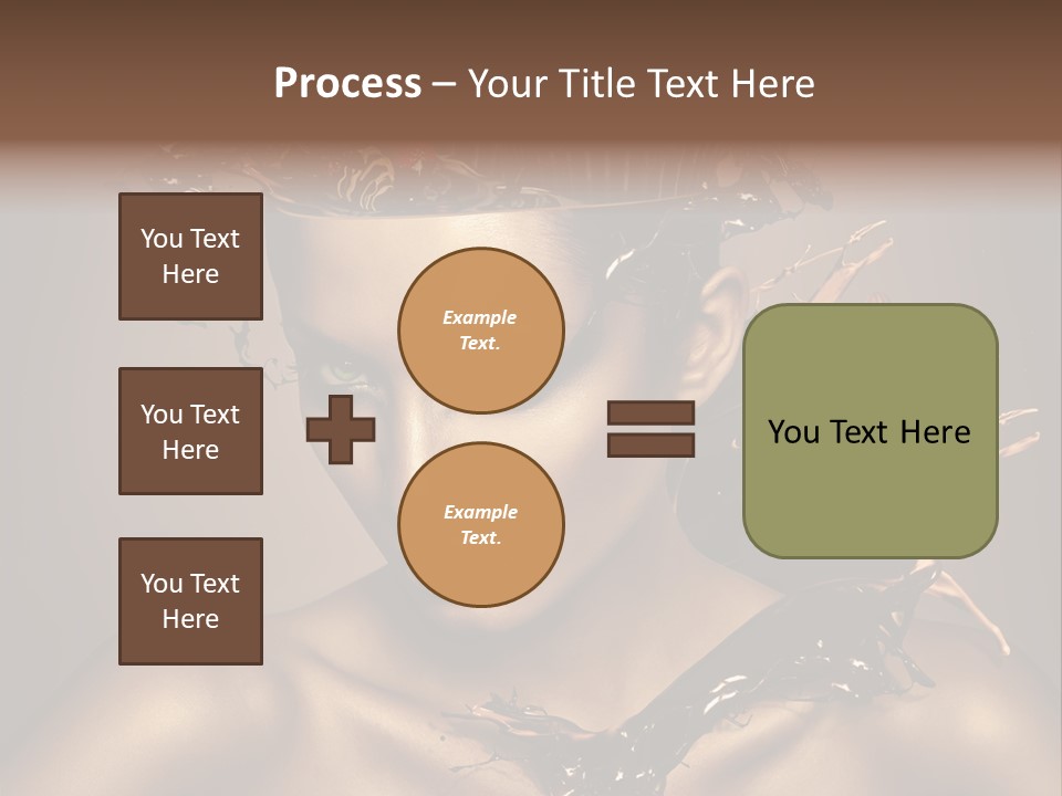 Food Young Beauty PowerPoint Template