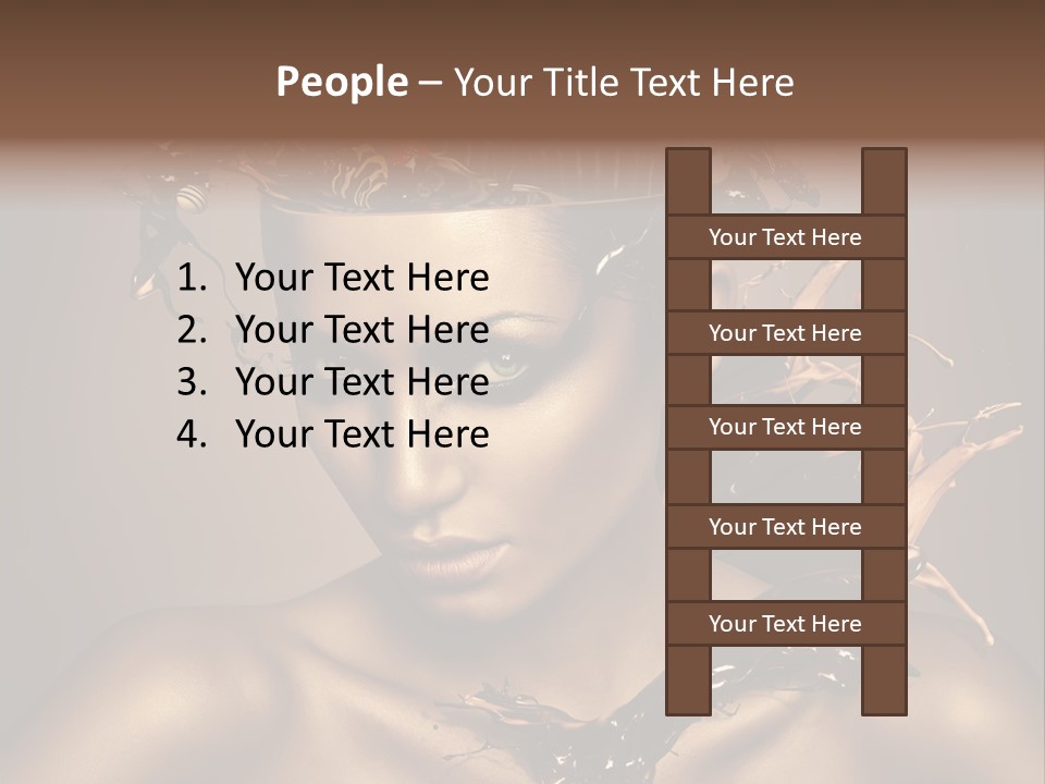 Food Young Beauty PowerPoint Template