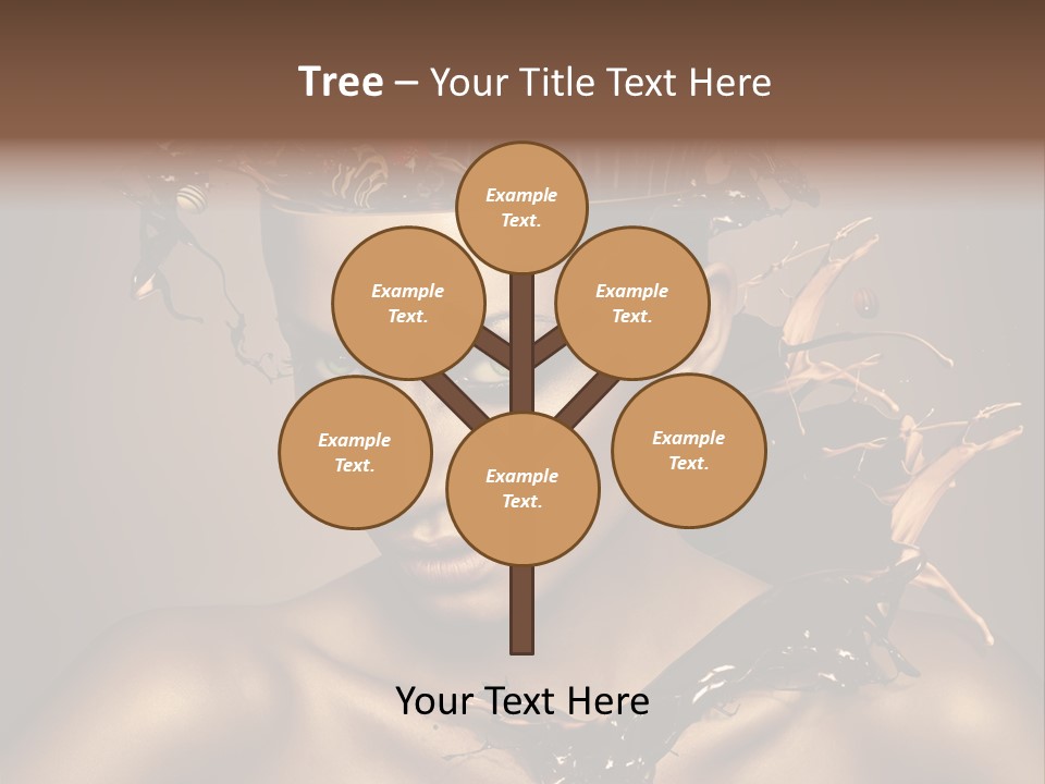 Food Young Beauty PowerPoint Template