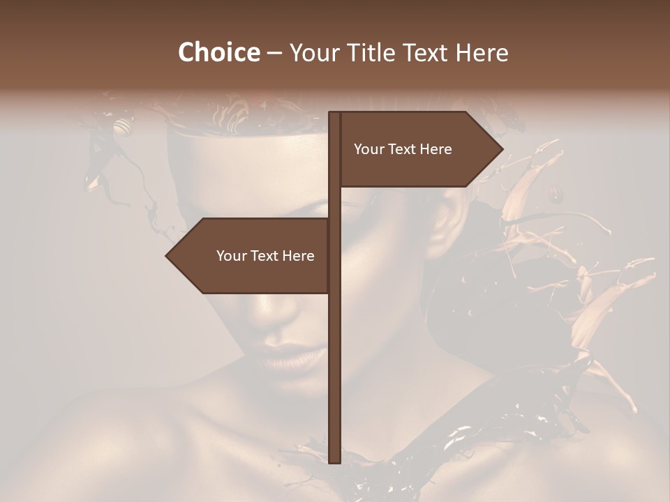 Food Young Beauty PowerPoint Template