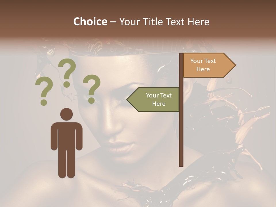 Food Young Beauty PowerPoint Template