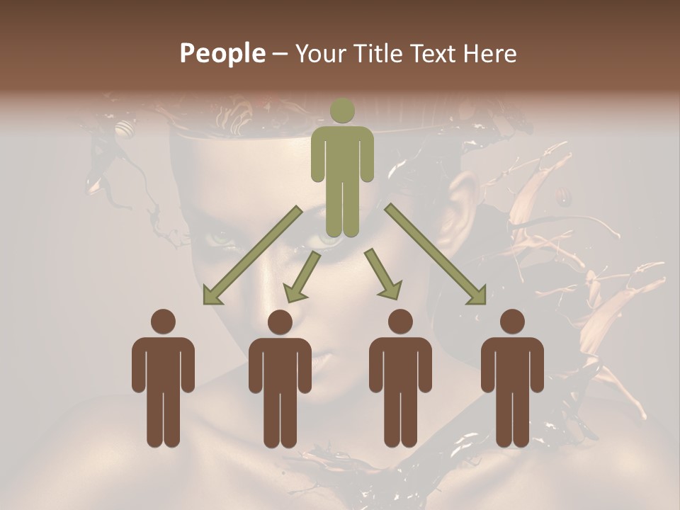 Food Young Beauty PowerPoint Template