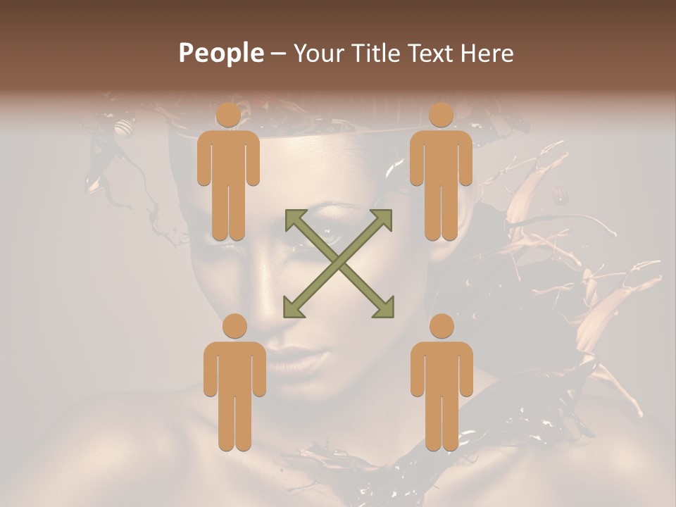 Food Young Beauty PowerPoint Template