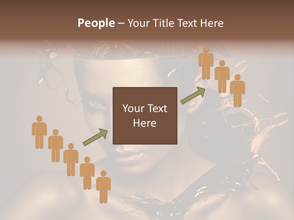 Food Young Beauty PowerPoint Template