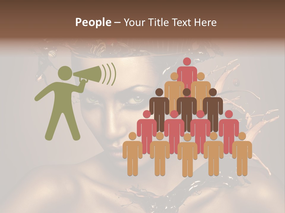 Food Young Beauty PowerPoint Template