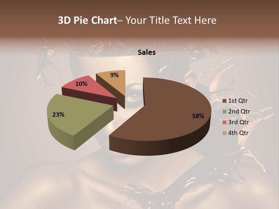 Food Young Beauty PowerPoint Template