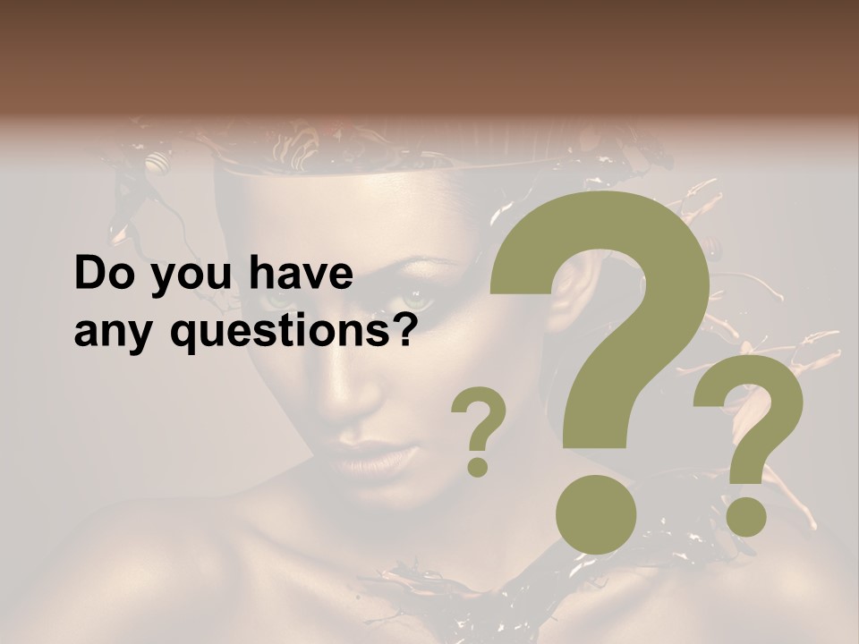 Food Young Beauty PowerPoint Template