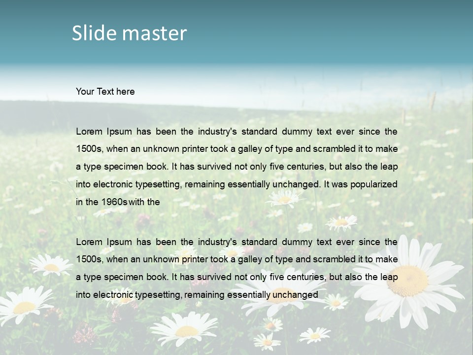 Green Day Sunlight PowerPoint Template