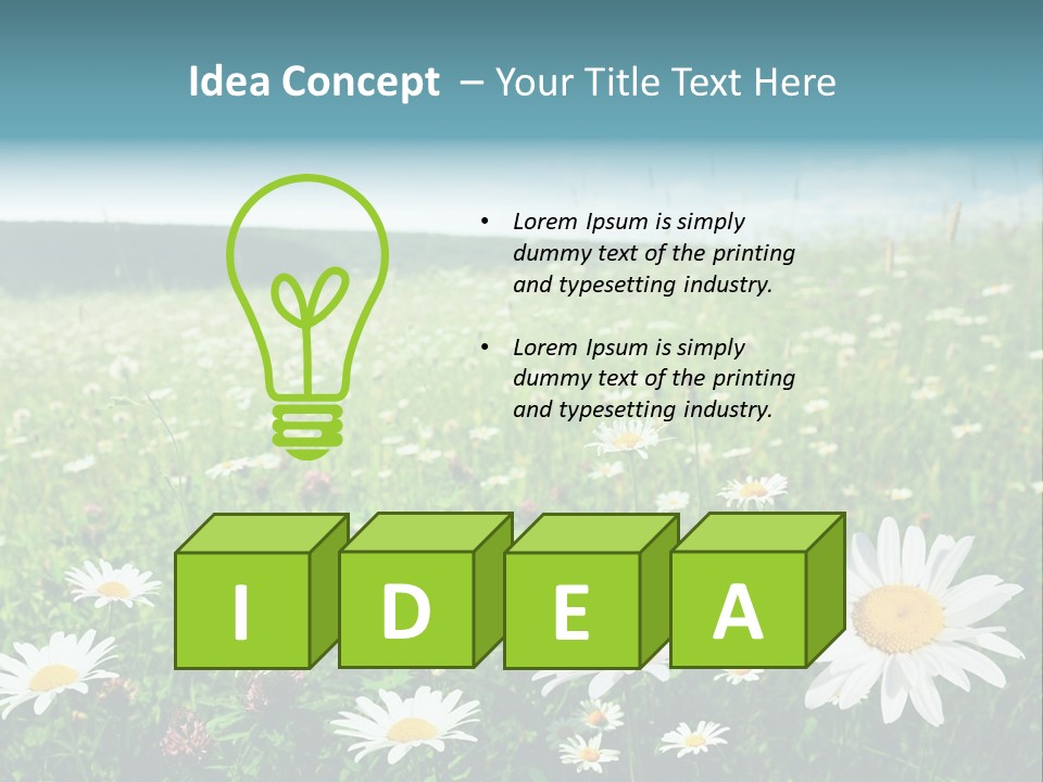 Green Day Sunlight PowerPoint Template