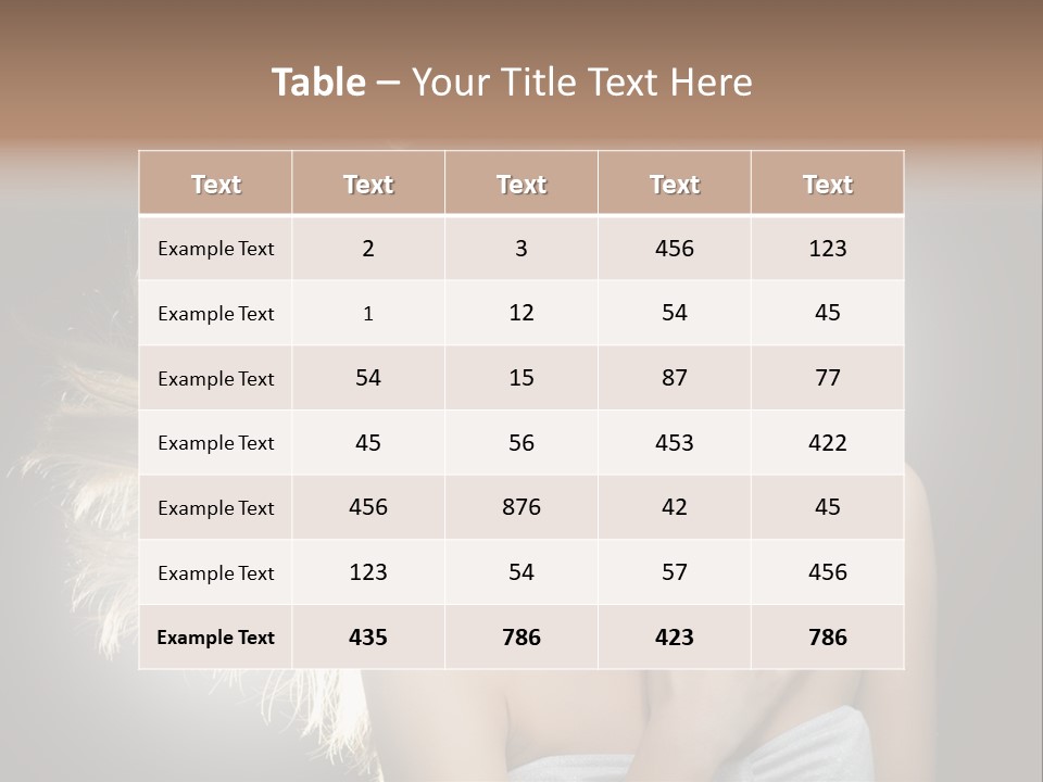 Only Skin Look PowerPoint Template