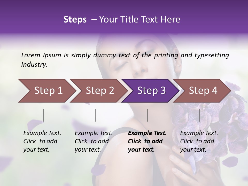 Young Body Caucasian PowerPoint Template