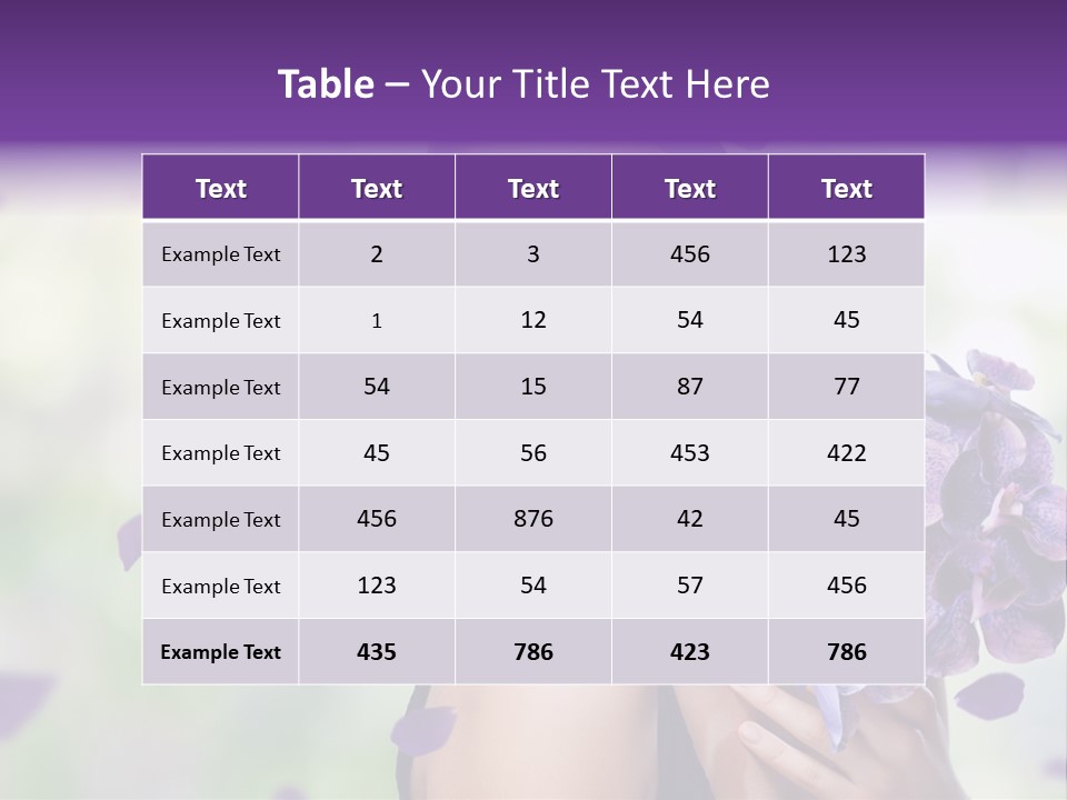 Young Body Caucasian PowerPoint Template