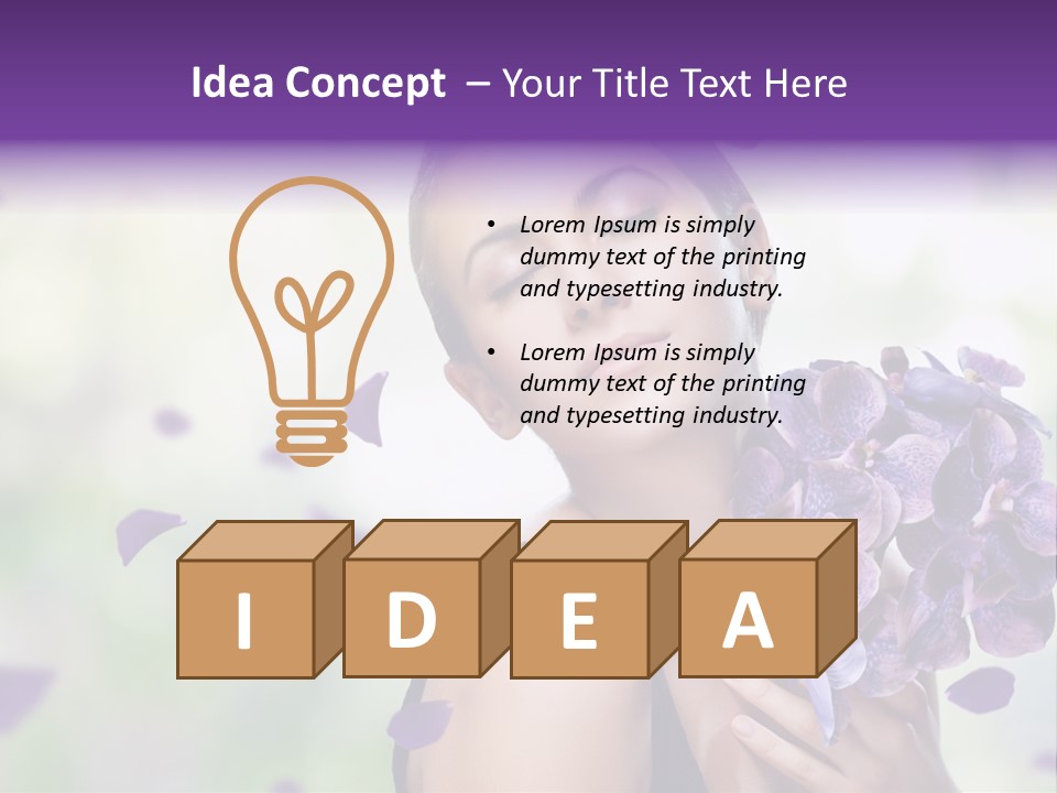 Young Body Caucasian PowerPoint Template