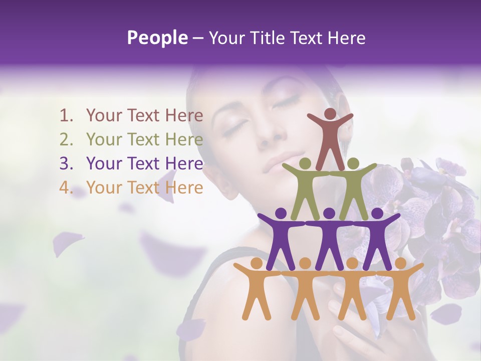 Young Body Caucasian PowerPoint Template