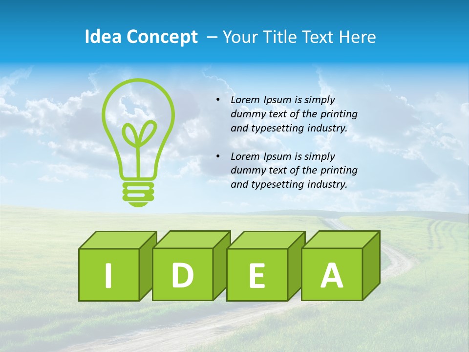 Plain Agricultural Forest PowerPoint Template