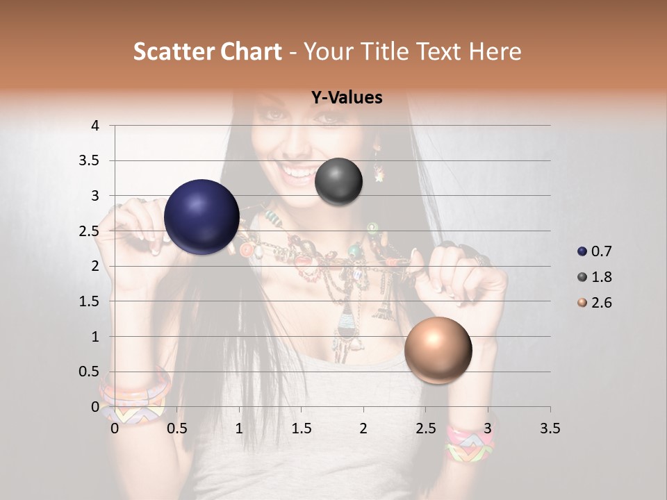 Straight Hair Hairstyle Modern PowerPoint Template