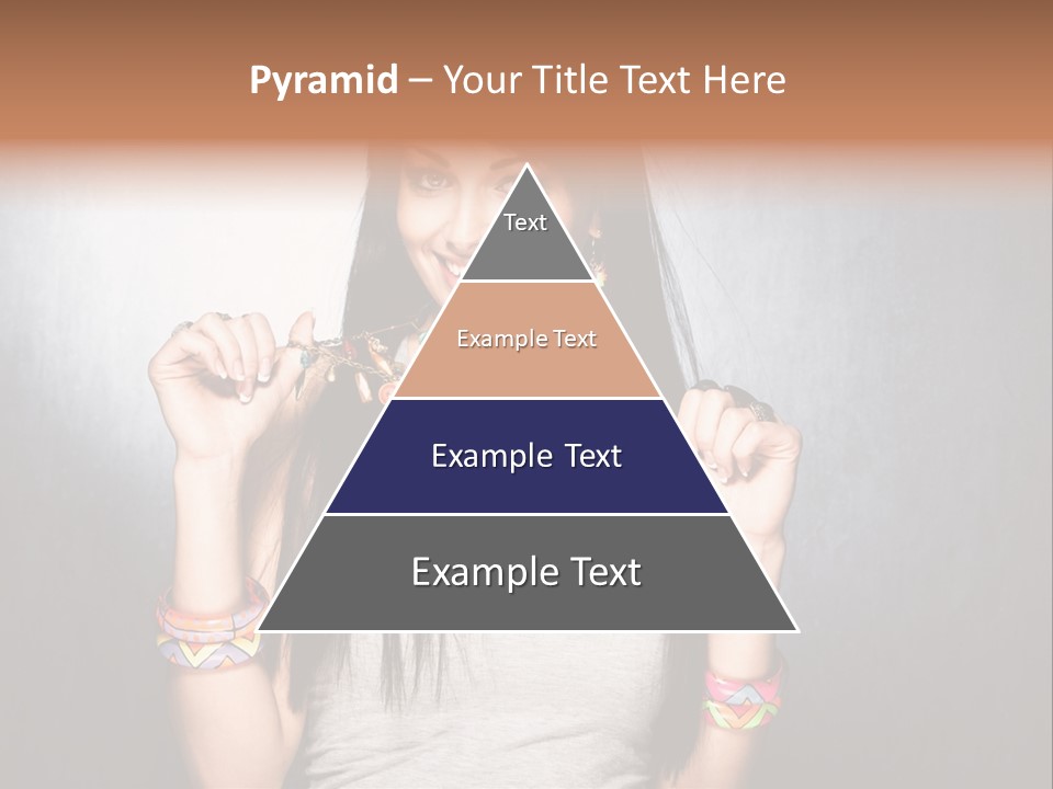 Straight Hair Hairstyle Modern PowerPoint Template