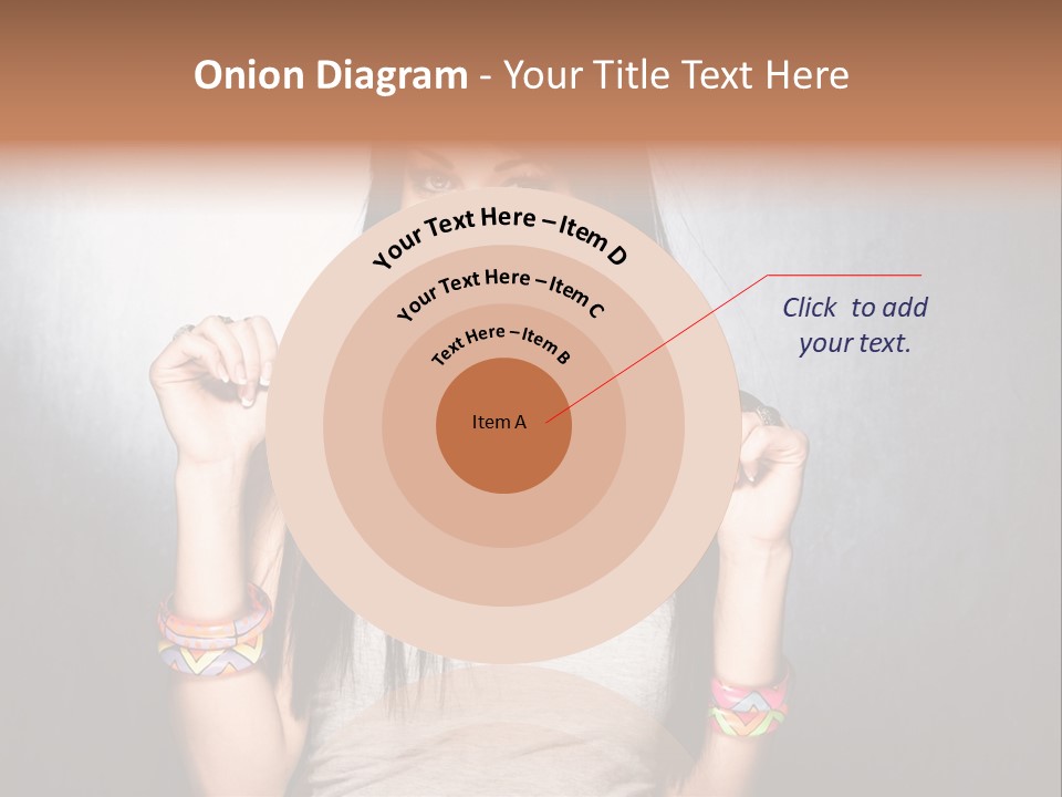 Straight Hair Hairstyle Modern PowerPoint Template