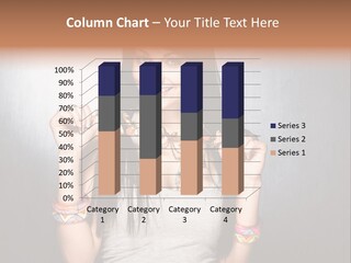 Straight Hair Hairstyle Modern PowerPoint Template