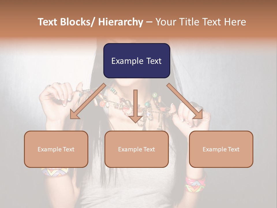 Straight Hair Hairstyle Modern PowerPoint Template